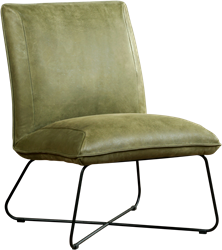 Leren fauteuil Less - Kenia Leer Olive