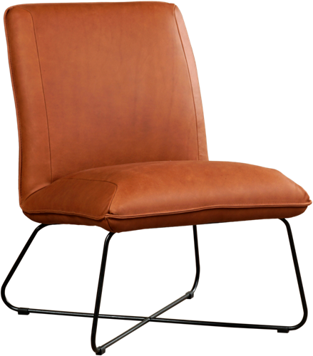 Leren fauteuil Less - Rancho Leer Cognac