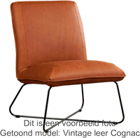 Leren fauteuil Less - Hermes Leer Arancio-1