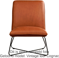 Leren fauteuil Less - Rancho Leer Nero-2
