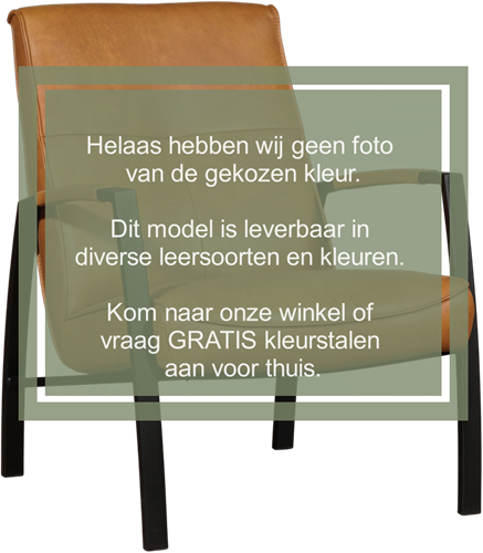 Leren fauteuil Level - Elegance Black (zwart)