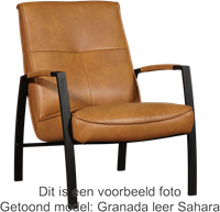 Leren fauteuil Level - Elegance Antracite (donkergrijs)-1