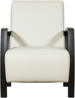 Leren industriële fauteuil Glory - Hermes Leer Djerba - Frame zwart-2