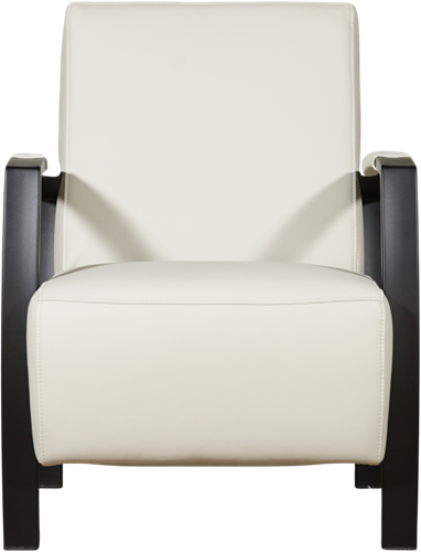Leren industriële fauteuil Glory - Hermes Leer Djerba - Frame zwart-2