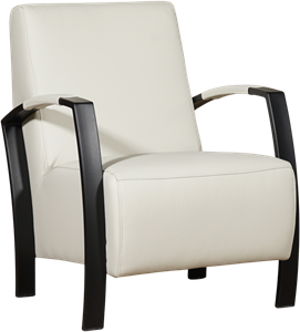 Leren stock fauteuil glory 3 crème, crème leer, crème stoel