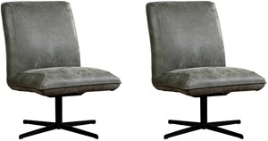 Set van 2 Leren draaifauteuils Loyal