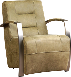 Leren fauteuil magnificent 305 groen, groen leer, groene stoel