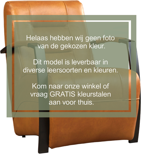 Leren industriële fauteuil Magnificent - Vintage Elephant - Frame zwart