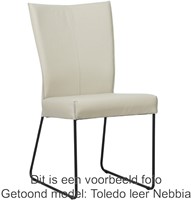 Leren eetkamerstoel Mate - Toledo Leer Turquoise-1