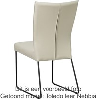 Leren eetkamerstoel Mate - Granada leer Blue-3
