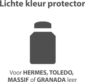 Leren onderhoud lichte kleur protector afgedekt leer