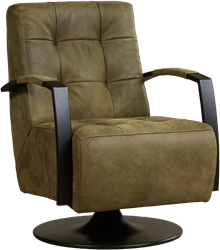 Leren industriële draaifauteuil Mind