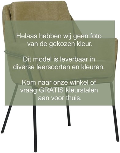 Leren design eetkamerstoel Mix - Granada Sahara (cognac)