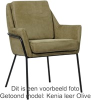 Leren design eetkamerstoel Mix - Toledo Perle (lichtgrijs)-1