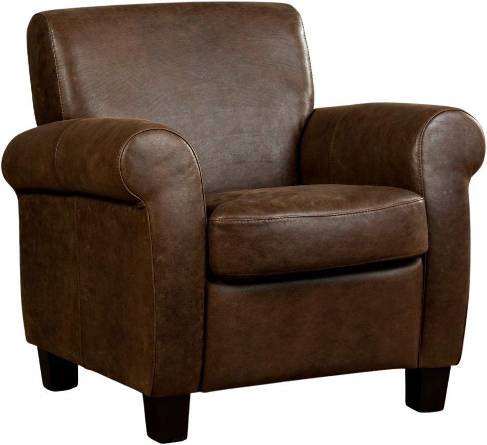 Kleverig schildpad Publicatie Leren fauteuil Perfection - Vintage Leer Brown - Hout zwart ShopX
