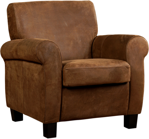 Leren fauteuil Perfection - Kenia Leer Brown - Hout bruin