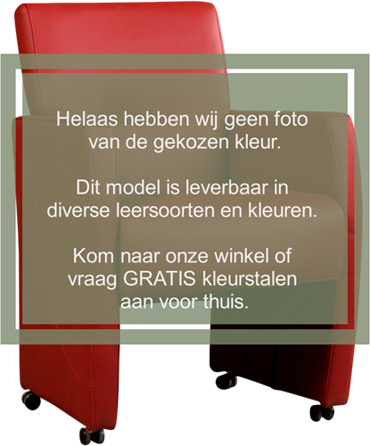 Leren eetkamerfauteuil Pleasure - Toledo Leer Dessert - Met handgreep