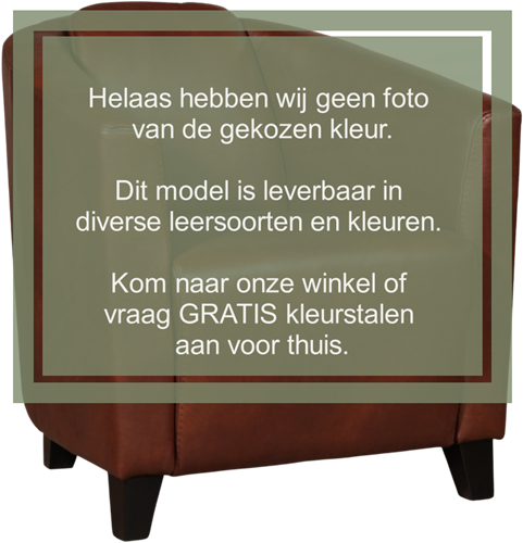Leren kuipstoel Press - Massif Leer Rock - Hout zwart