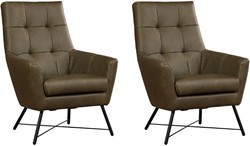 Leren fauteuil Proud - set van 2 fauteuils