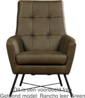 Leren fauteuil Proud - Toledo Leer Mastic-2