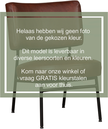 Leren ronde fauteuil Rondo - Vintage Elephant (donkerbruin)