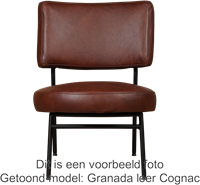 Leren ronde fauteuil Rondo - Toledo Leer Pacific-2