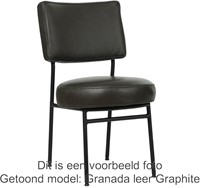 Leren eetkamerstoel Rondo - Toledo Leer Olive-1