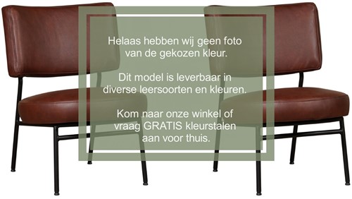 Leren ronde fauteuil Rondo - set van 2 fauteuils - Elegance Antracite (donkergrijs)