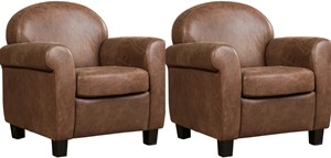 Set van 2 Leren fauteuils Roommate