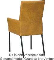Leren eetkamerstoel Royal - met armleuning - set van 4 stoelen-3