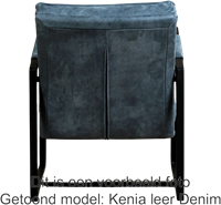 Leren design fauteuil Secret - Toledo Leer Nebbia-3