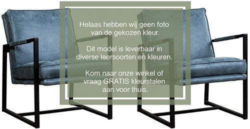 Leren design fauteuil Secret - set van 2 fauteuils - Vintage leer Lightgrey