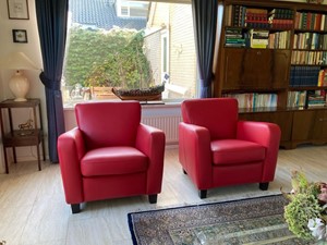 Leren fauteuil believe, 120+ kleuren leer, in stoel