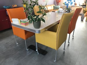 Leren eetkamerstoel spark, 120+ kleuren leer, in keukenstoelen