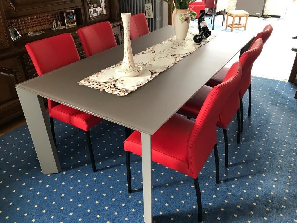 Set van eetkamerstoelen - rood ShopX