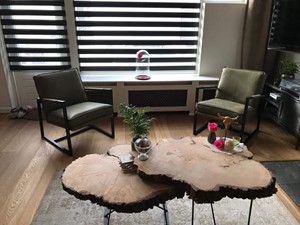 Leren fauteuil secret, groen leer, groene stoel