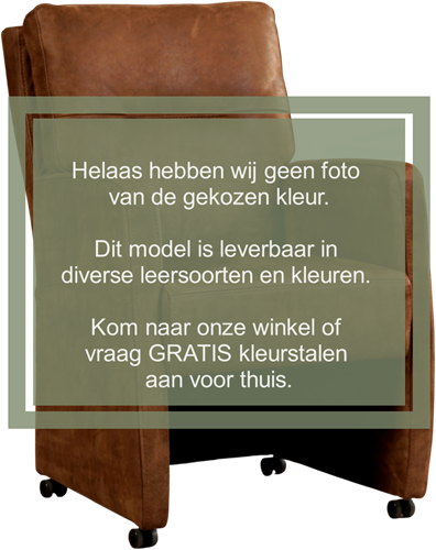 Leren eetkamerfauteuil Sharp - Toledo Leer Turquoise - Zonder handgreep