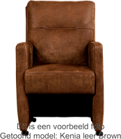Leren eetkamerfauteuil Sharp - Massif Leer Whale - Met handgreep Zwart-2