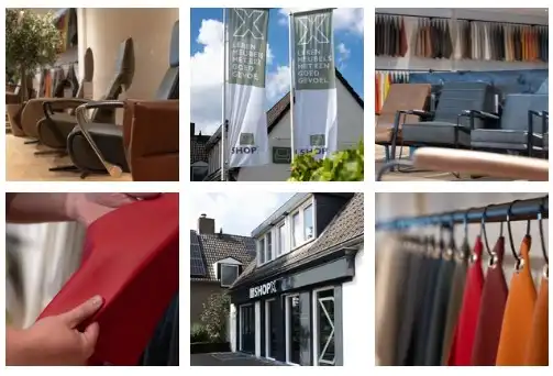 Collage van onze showroom