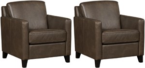 Leren fauteuil smart, grijs leer, grijze stoel