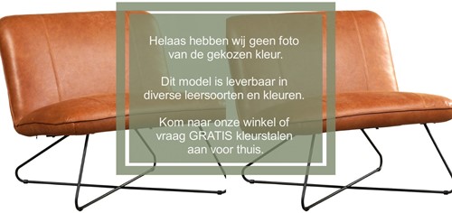 Leren fauteuil zonder armleuning Smile 80 - set van 2 fauteuils - Toledo leer Misty