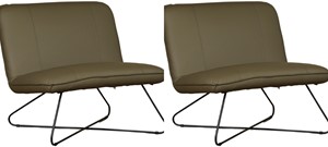 Leren fauteuil smile 80, groen leer, groene stoel
