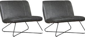 Leren fauteuil smile 80, grijs leer, grijze stoel