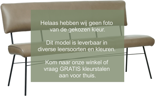 Leren eetkamerbank Solid - Rancho Moro (donkerbruin)