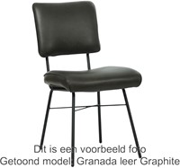 Leren eetkamerstoel Solid - Toledo Leer Olive-1