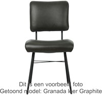 Leren eetkamerstoel Solid - Toledo Leer Olive-2