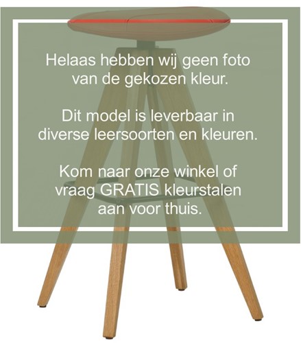 Leren barkruk Spot laag - Toledo Cherry (rood)