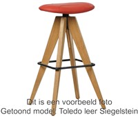 Leren barkruk Spot laag - Toledo Espresso (bruin)-1