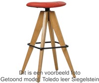 Leren barkruk Spot laag - Toledo Espresso (bruin)-3