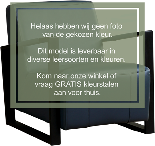 Leren industriële fauteuil Touch - Elegance Cognac (cognac) - Frame zwart